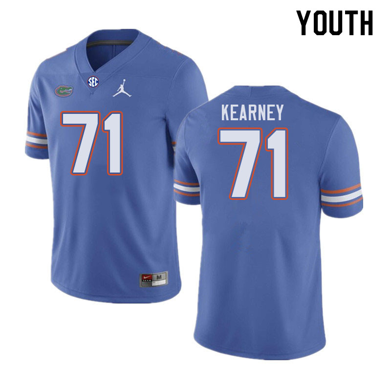Youth #71 Roderick Kearney Florida Gators College Football Jerseys Stitched-Royal